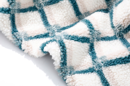Wzór Faux Sherpa Fabric 500m, żakardowa tkanina poliestrowa Sherpa