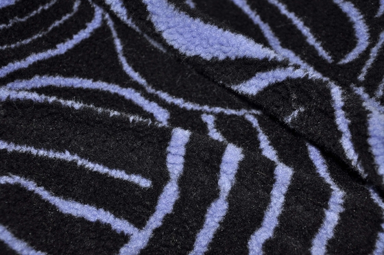 100% poliester 150 cm CW lub regulowana tkanina Faux Sherpa o gramaturze 335 g / m2