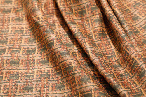 100 P Coating Chocolate Brown Suede Fabric Poliester na podwórku