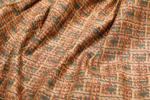 100 P Coating Chocolate Brown Suede Fabric Poliester na podwórku