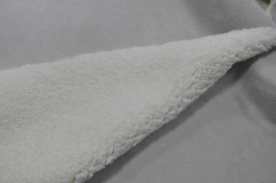 755 g/m2 FUTRO: FUTRO: SHERPA PU: Tkanina klejona SOLID SUEDE