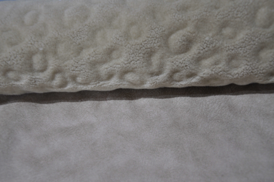 620 g / m2 Poliester 100 p Futro Solid Sherpa Solid Suede Bonded Fleece Fabric