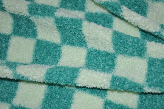 100% poliester 150 cm CW lub regulowana tkanina Faux Sherpa o gramaturze 345 g / m2