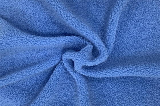 100% poliester 150 cm CW lub regulowana tkanina Faux Sherpa o gramaturze 300 g / m2