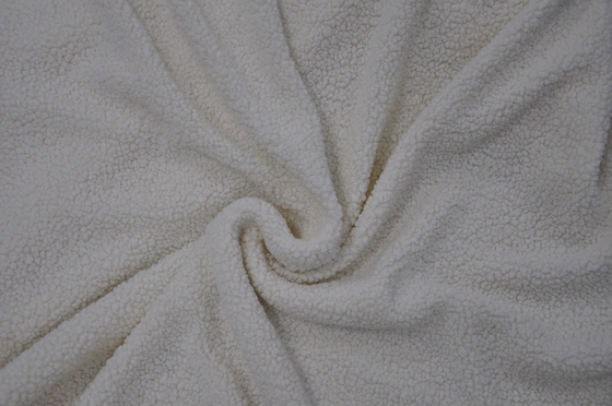 100% poliester 150 cm CW lub regulowana tkanina Faux Sherpa o gramaturze 310 g / m2