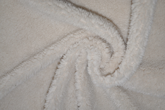 Miękka i delikatna, niezrównane ciepło Shu Fleece 150 cm Bawełna Wełna Tkanina Poliester
