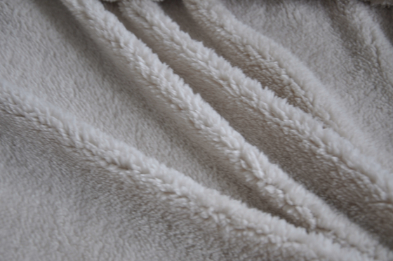 Miękka i delikatna, niezrównane ciepło Shu Fleece 150 cm Bawełna Wełna Tkanina Poliester