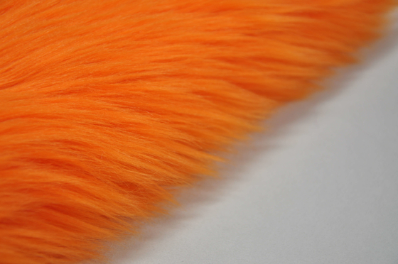 kolor pomarańczowy 150 cm długie włosy Faux Fur Faux Fox Fabric, zaprezentuj swoją osobowość i wyróżnij swoją przestrzeń