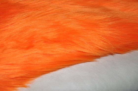 kolor pomarańczowy 150 cm długie włosy Faux Fur Faux Fox Fabric, zaprezentuj swoją osobowość i wyróżnij swoją przestrzeń