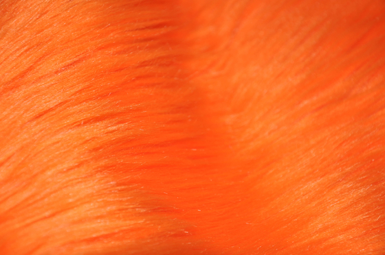 kolor pomarańczowy 150 cm długie włosy Faux Fur Faux Fox Fabric, zaprezentuj swoją osobowość i wyróżnij swoją przestrzeń