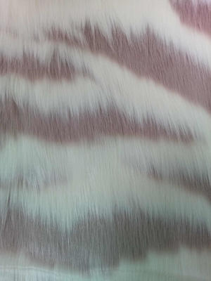 Różowy biały 150cm Długie włosy Faux Fur, Stwórz ciepłą i luksusową modę zimową