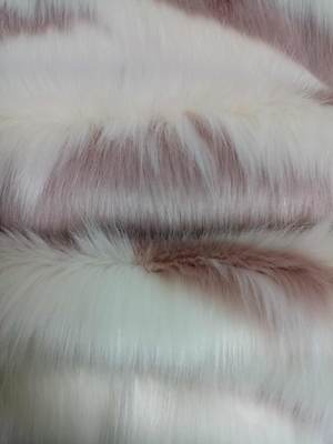 Różowy biały 150cm Długie włosy Faux Fur, Stwórz ciepłą i luksusową modę zimową